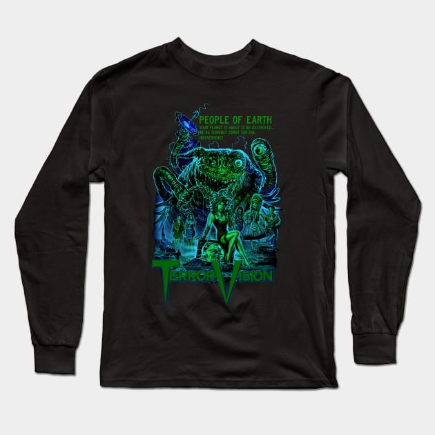 People Of Earth  (Version 1) Long Sleeve T-Shirt by The Dark Vestiary